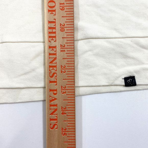 WOMEN'S PEACH SHAFER HOODIE TOPS NWT - SIZE L - CREAM WHITE COLOR NEW - Picture 12 of 12